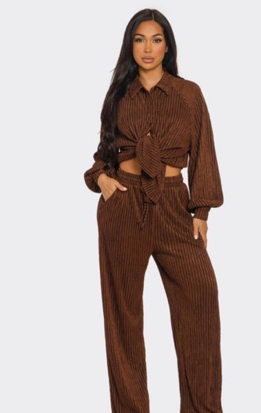 Mocha Pant Set